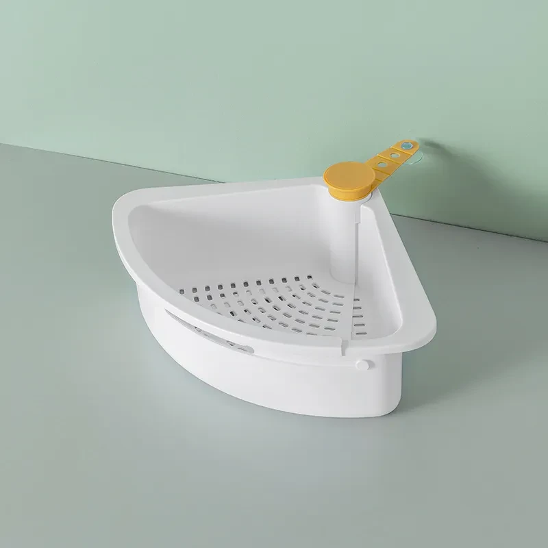 Kitchen drain basket sink shelf dish rack