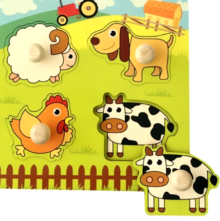 Montessori Baby Toys 3D Wooden