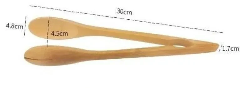 Lengthened Wood 30CM Kitchen Bamboo Food Clip