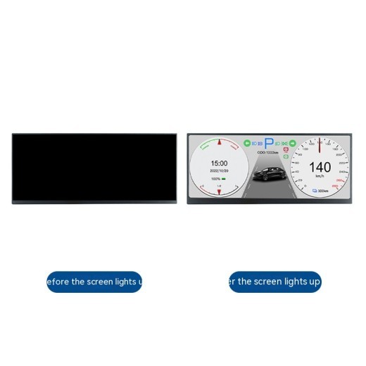 HD Multi-color Car Central Control Large Screen Vehicle Display Screen