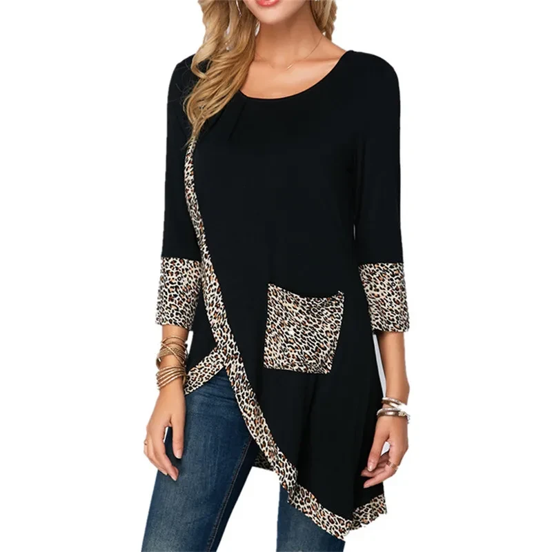 O-Neck Irregular Shirt WO-Neck Irregular Shirt Women Tops Autumn Spring Warm Blouseomen Tops Autumn Spring Warm Blouse