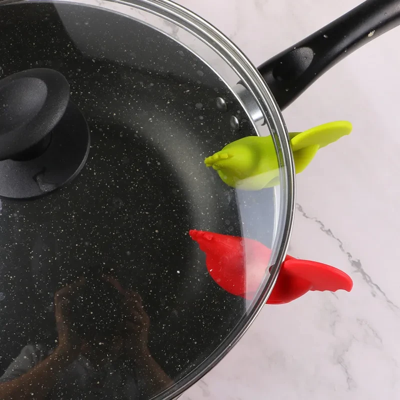 Home Creative Kitchen Spill-proof Silicone Pot Clip