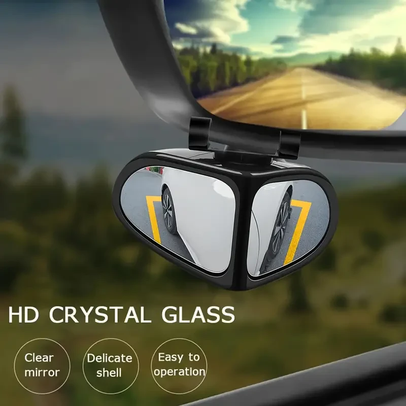 2pcs HD Blind Spot Mirrors for Cars - 360 Adjustable