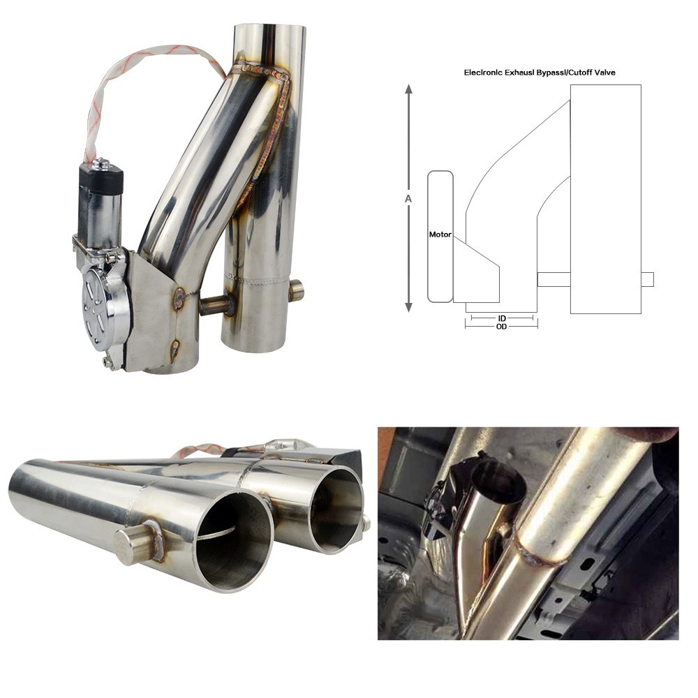 Car Modification Electronic Control Double Valve