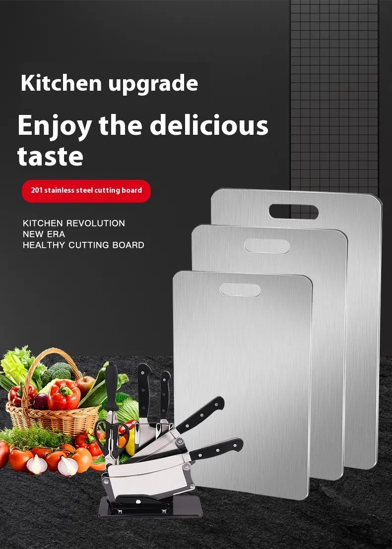 Premium Titanium Cutting Board - Double-Sided
