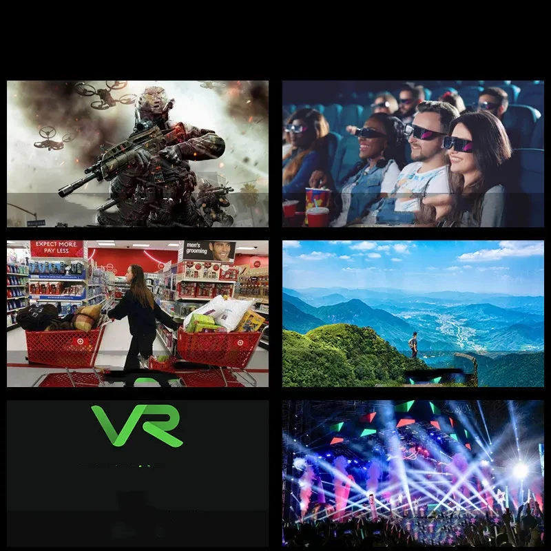 3D VR Glasses Virtual Reality Full Screen Visual Wide-Angle VR Glasses