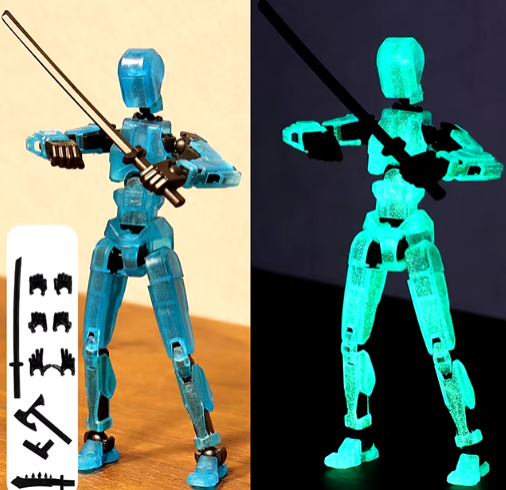 Noctilucent Multi-Jointed Movable Shapeshift Robot