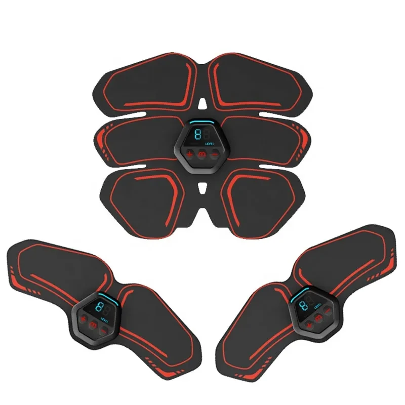 Abdominal muscle training with EMS fitness equipment