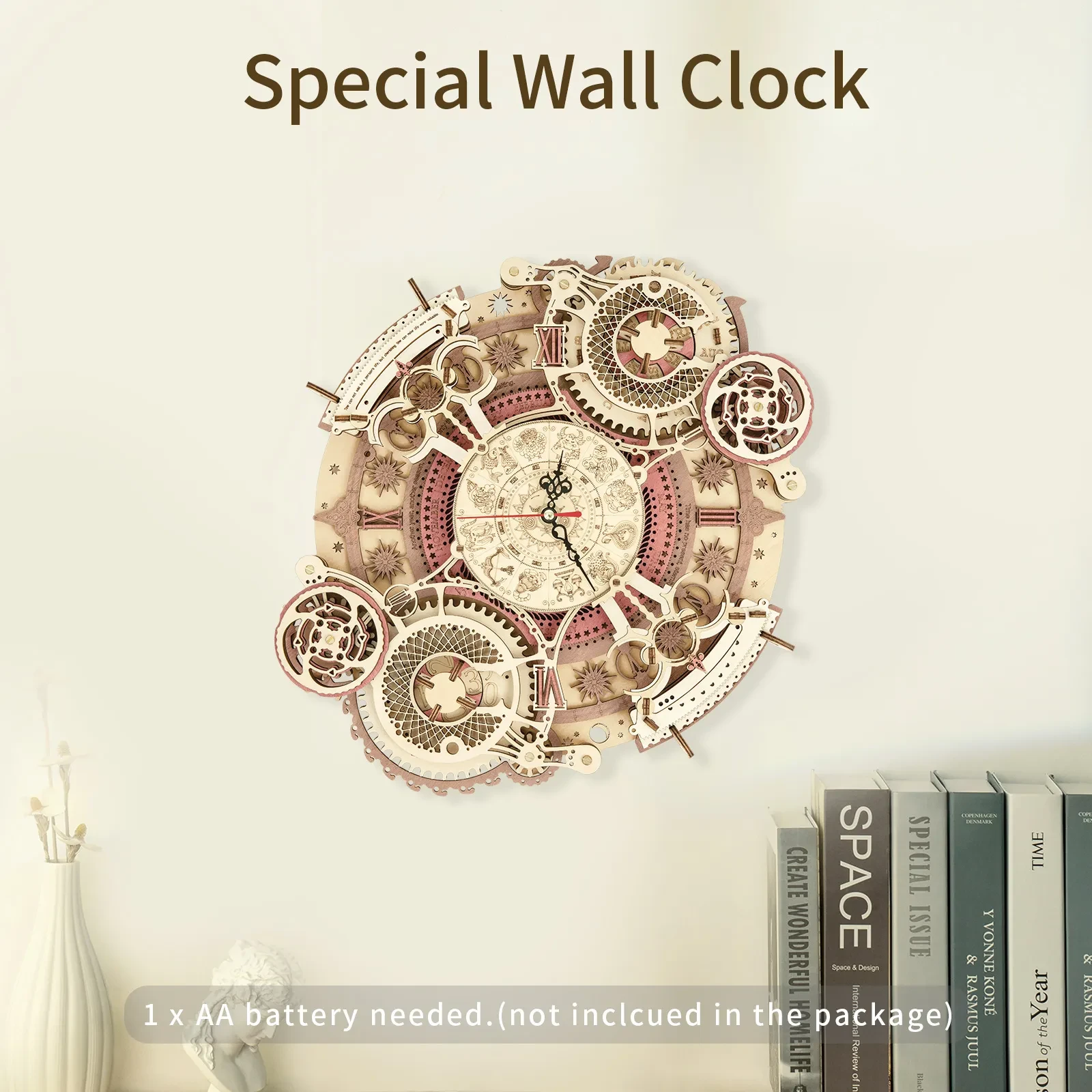 Robotime 3D Wooden Puzzle Clock