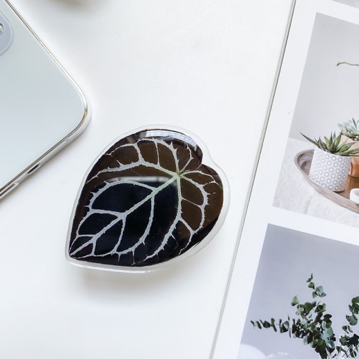 Cute Green Leaves Smartphone Holder Finger Stand Support For Phone Handband