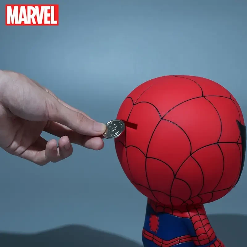 Marvel Spider-Man Collectible Figurine Bank - PVC Movie Merch, Novelty Money Saving Statue, Perfect Gift for Parents & Teachers