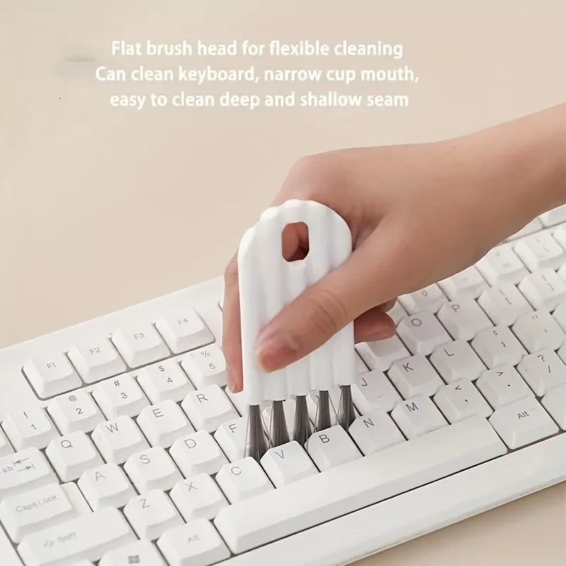 Multifunctional Flexible Gap Brush Cup Cover Groove Nipple Bottle Gap Brush Household Soft Bristles Cleaning Brush Keyboard Tool