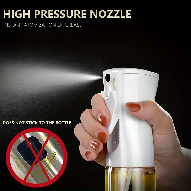 1pc Versatile Oil Sprayer Bottle - PET Material, Perfect for Air Fryers, Salads, BBQs & More - Food-Safe Kitchen Gadget