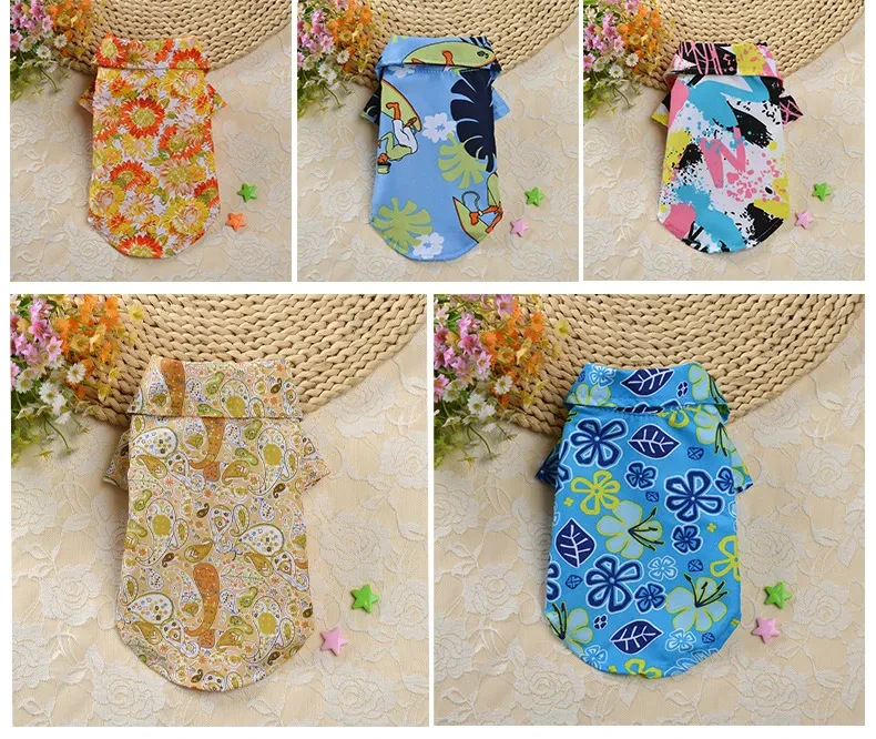 Dog Spring Dress Western Cat Shirt Teddy Clothes