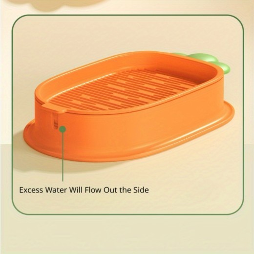 Carrot Design Cat Grass Growth Kit Grass Planting Box Plastic Pet Grass Tray Pet Supplies Including Seeds