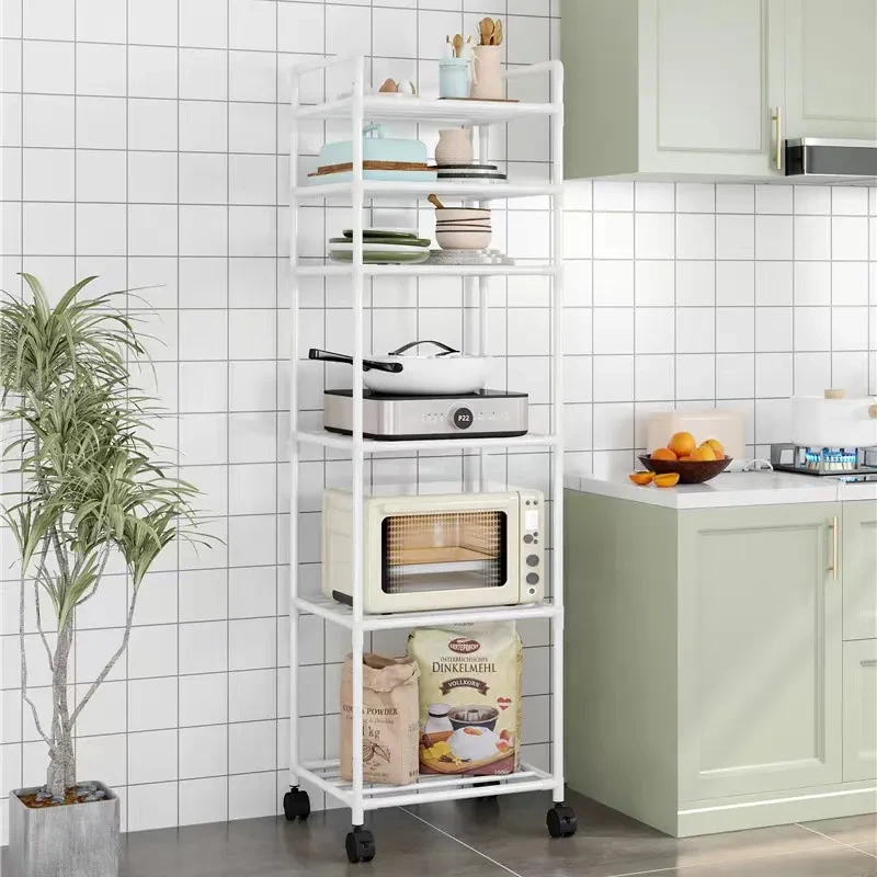 Kitchen Shelf Trolley Floor Multi-layer Household Storage Rack