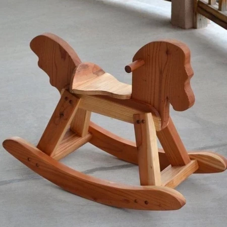 Educational Toy  Wooden Rocking Horse for Kids