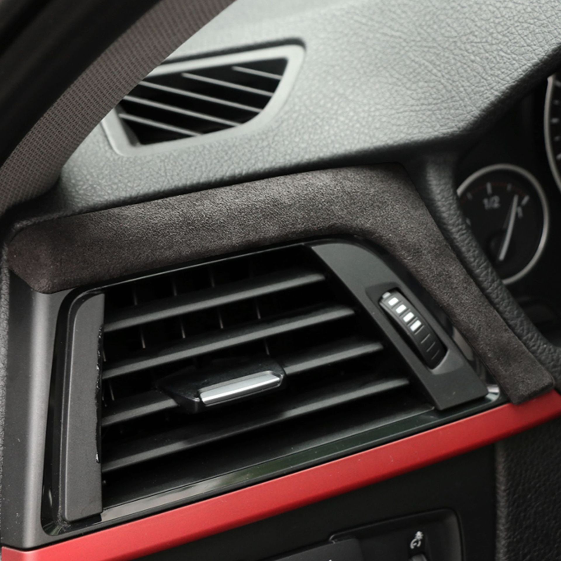Suitable For BMW 3 Series F30 Alcantara Suede Central Control Instrument Trim