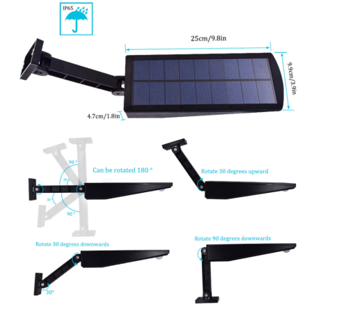 LED Adjustable Wall Street Lamp