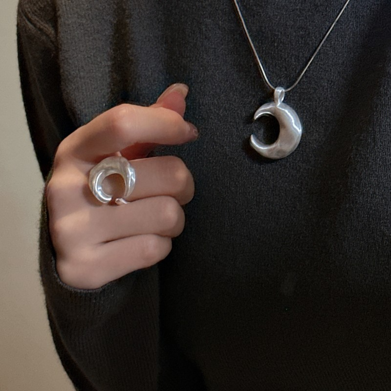 S925 Sterling Silver Design Matte Texture Ring