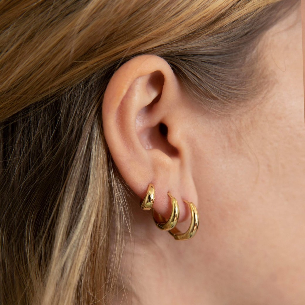 Personality Small Annulet Exquisite Multi Piercing Earrings Suit