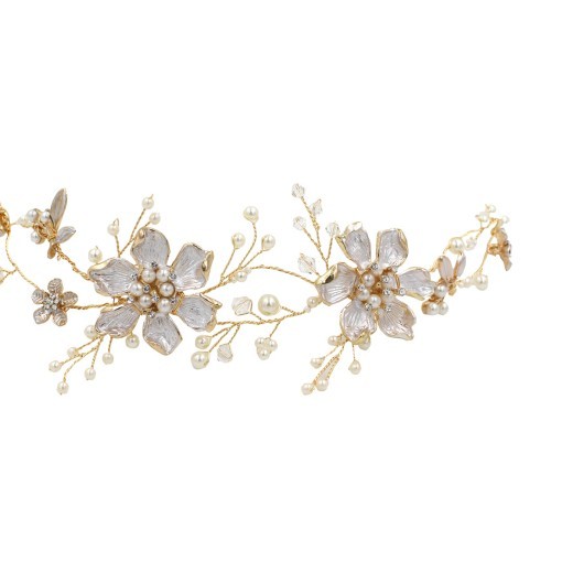 Crystal Bridal Hair Accessories Exquisite Alloy Lacquer Flowers