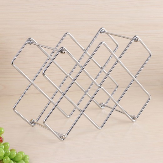 Removable Creative Metal Honeycomb Red Wine Frame Tieyi Wine Frame Hotel Home Soft Decoration Wine Cabinet Arrangements