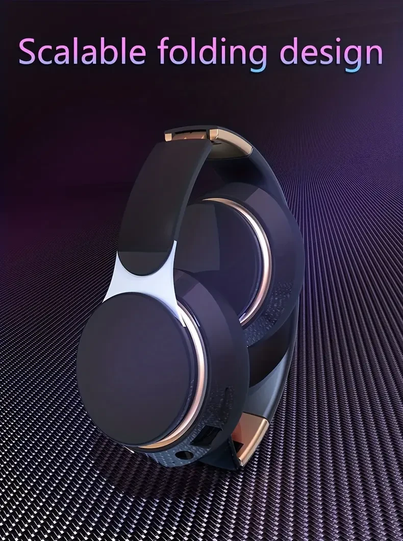 Wireless Headphones FG-07S Music Sports Wireless Headphones Surround Audio With Wireless On-Ear Headphones! 5.0 Stereo Channel Adult Running Volume Control Condenser Microphone Closed-back Goodlooking Thoughtful Gift For Men And Women, for Girlfriend/Boyf