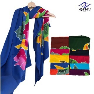 Bali Beach Cloth First Quality Cloth Painting Flowers MST 1