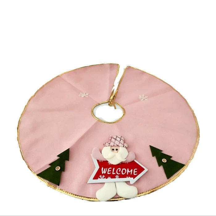 Christmas Carpet Pink Doll Christmas Decor Tree Skirt Tree Bottom Mat Christmas Ornaments