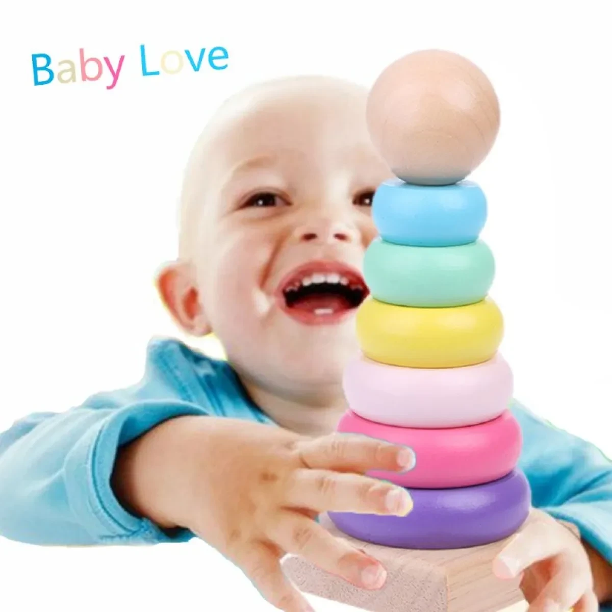 Montessori Rotating Rainbow Tower