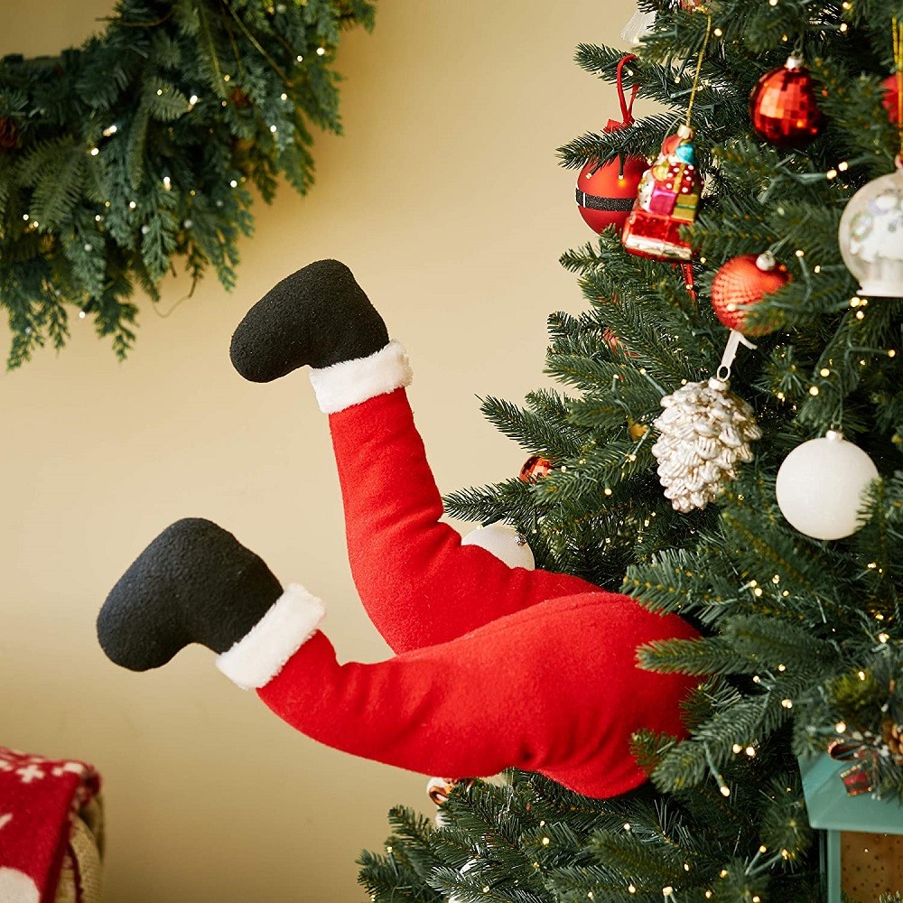 Garden Decoration Elf Legs Christmas Day