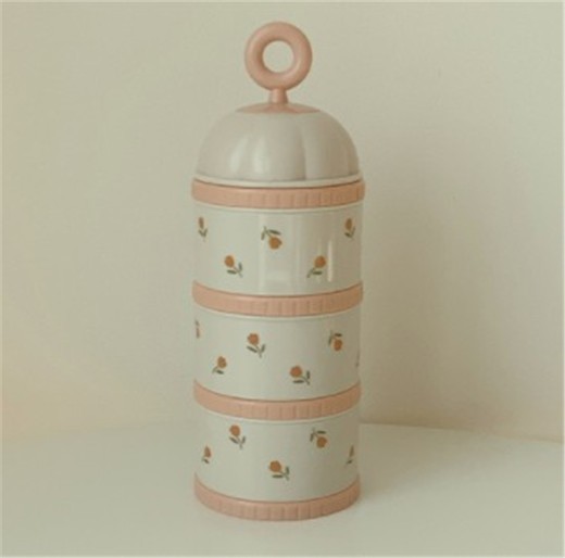 Milk Powder Box Infant Portable Three-layer Storage Box