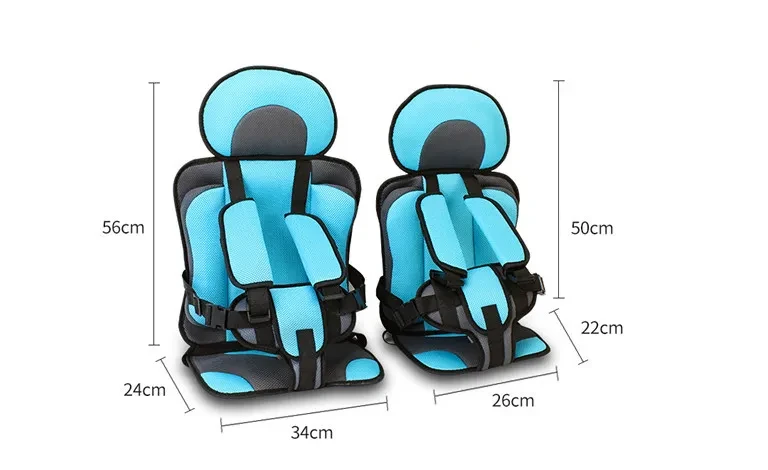 Non-safety seat increased cushion portable car safety seat cushion