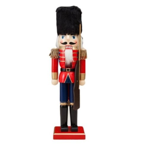 Wooden Crafts 38CM Christmas Gift Walnut Clip Soldier Puppet Christmas Gift Ornaments Foreign Trade