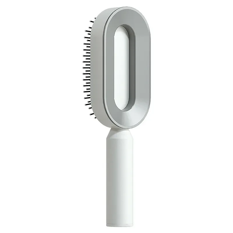 Self Cleaning Hair Brush For Women Massage Scalp Promote Blood Circulation Anti Hair Loss 3D Hair Growth Comb Hairbrush Self-Cleaning Hair Brush 3D Air Cushion Massager Brush Airbag Massage Comb B