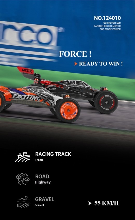 Remote Control Car Four-wheel Drive Electric Racing Car 1 To 12 Toy Car