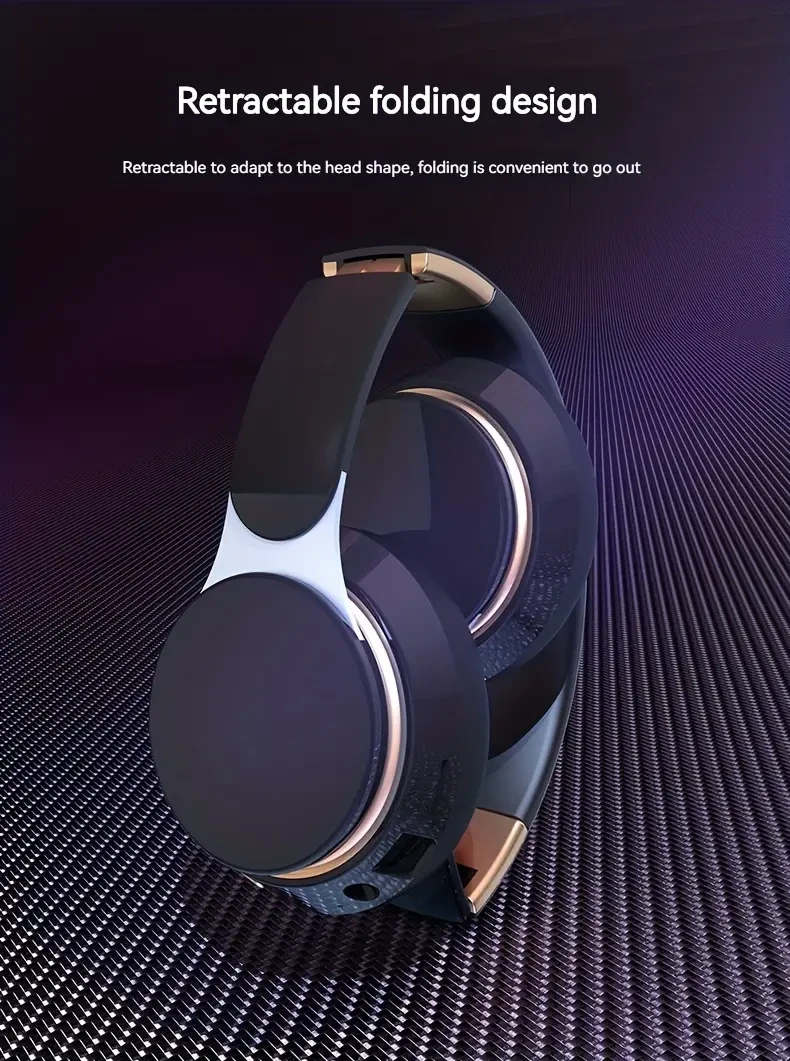 Wireless Headset Wireless Earphone Wireless 5.0 Cute Earbuds Headsets Foldable Lightweight Headphones Suitable For Travel Work Mobile Phone Computer Laptop Christmas Gift For Friends.