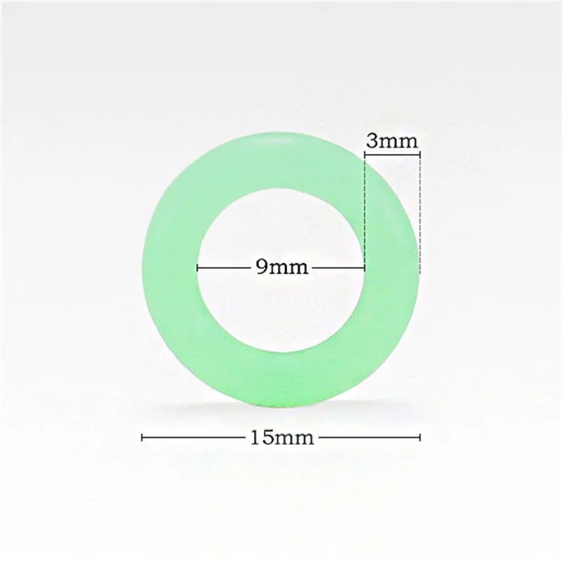 100pcs/Set Fluorescent Rubber Ring Tent Pegs Round Ring Luminous For Camping Tent Pegs Outdoor