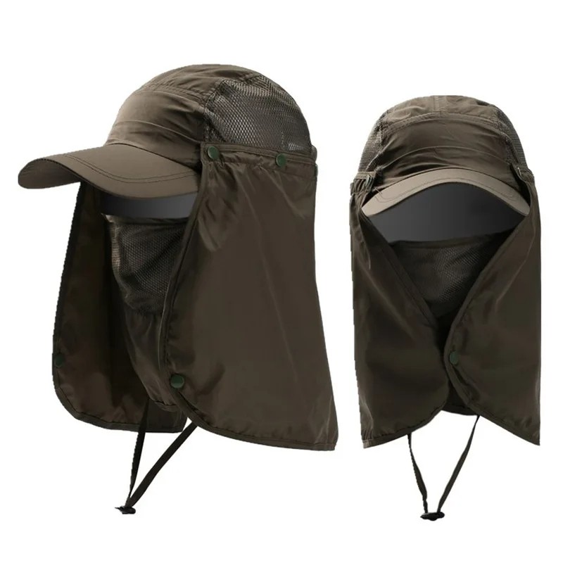 Foldable Visor Mountain Hat Anti UV Sun Wide Cap Beach Cap Outdoor Round Rimba Fishing Cap