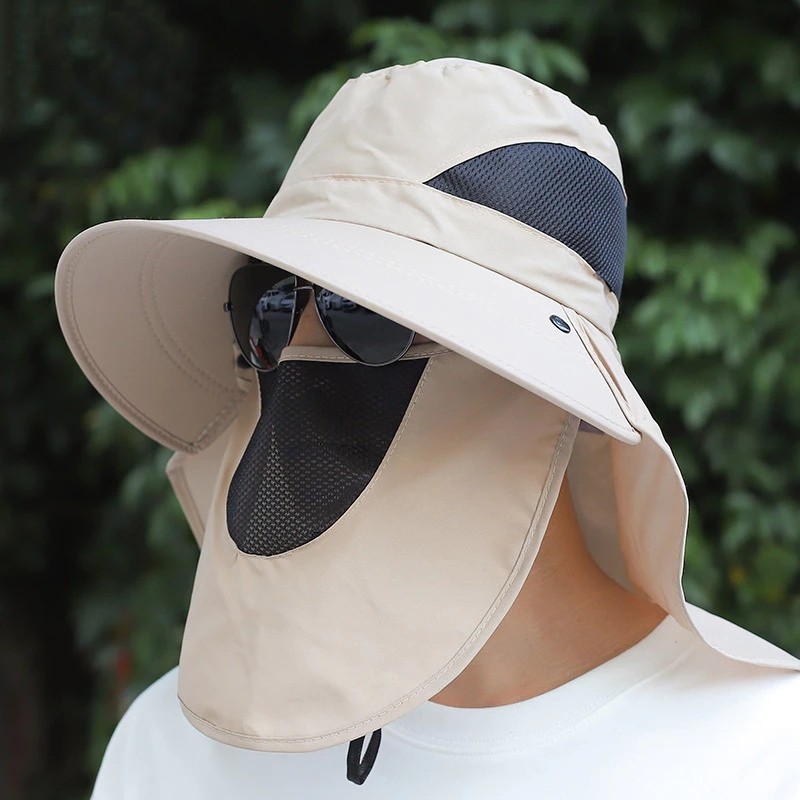Foldable Visor Mountain Hat Anti UV Sun Wide Cap Beach Cap Outdoor Round Rimba Fishing Cap