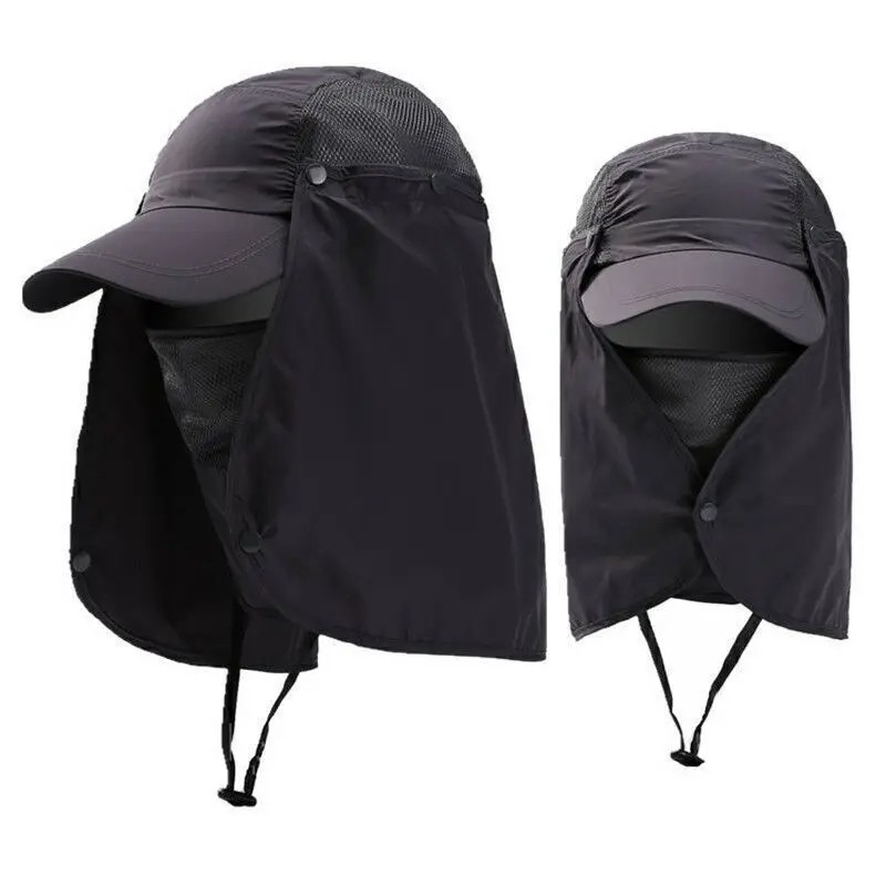Foldable Visor Mountain Hat Anti UV Sun Wide Cap Beach Cap Outdoor Round Rimba Fishing Cap