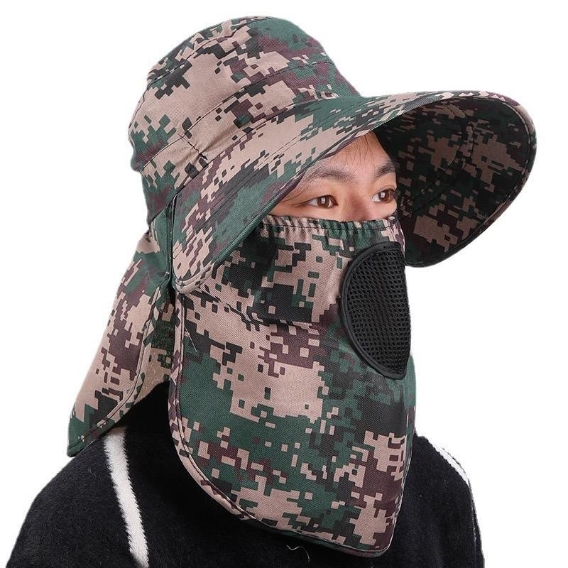 Foldable Visor Mountain Hat Anti UV Sun Wide Cap Beach Cap Outdoor Round Rimba Fishing Cap
