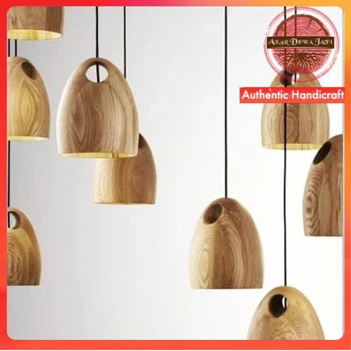 Teak Wood Lamp Decoration