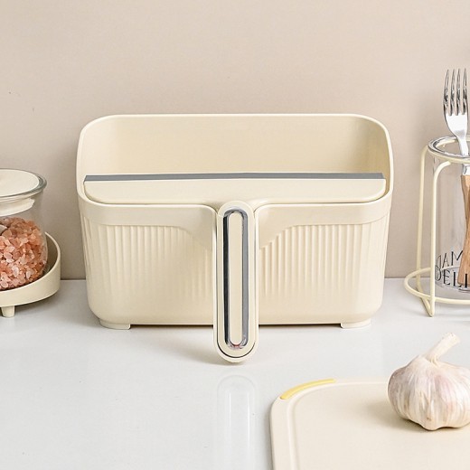 Desktop Trash Bin Household With Scraper