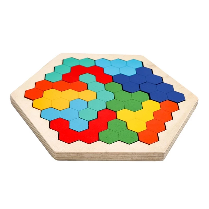 Geetoy Wood Toy Puzzle Tangram Toys Education Colorful Wood Puzzle For Kids