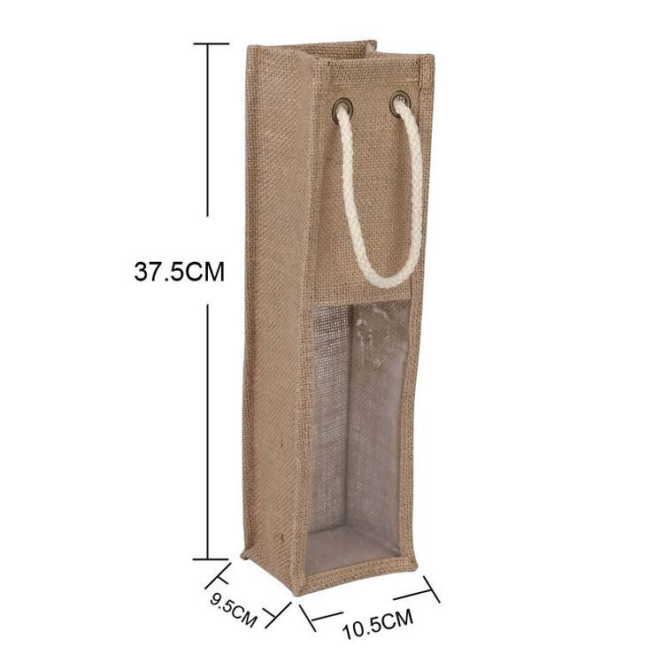Jute Hand-held Red Wine Gift Bag