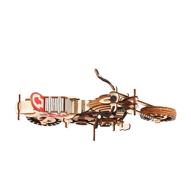 Wooden Puzzle - 3D Wooden Puzzle Vehicle - DIY - simulation motor big