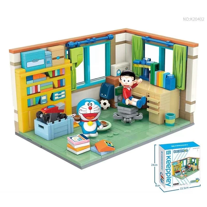 Keeppley Block Toys Nobita Nobi' s Room/Assembled building blocks educational toy doll figure/Collection/gift/doraemon