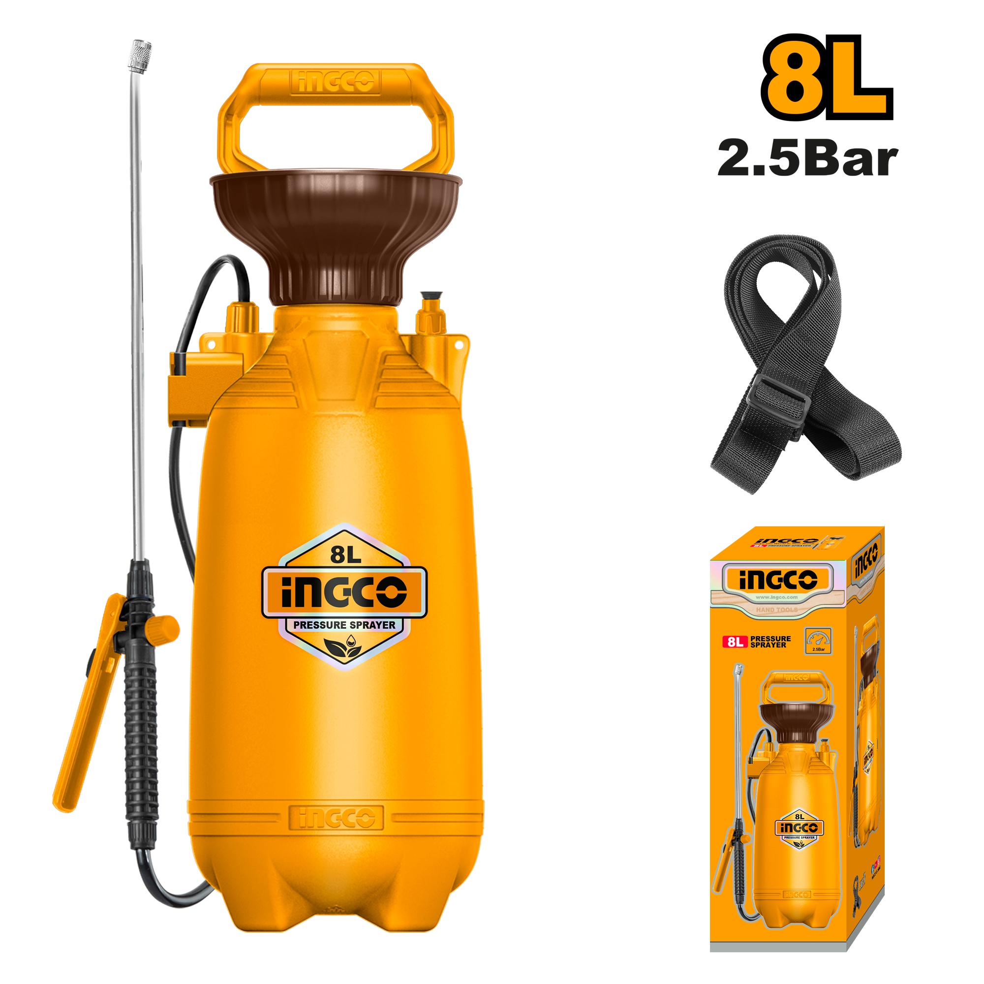 Pressure sprayer 8.0L 2.5 Bar